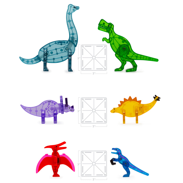 Magna-Tiles Dino World XL - 50 dele