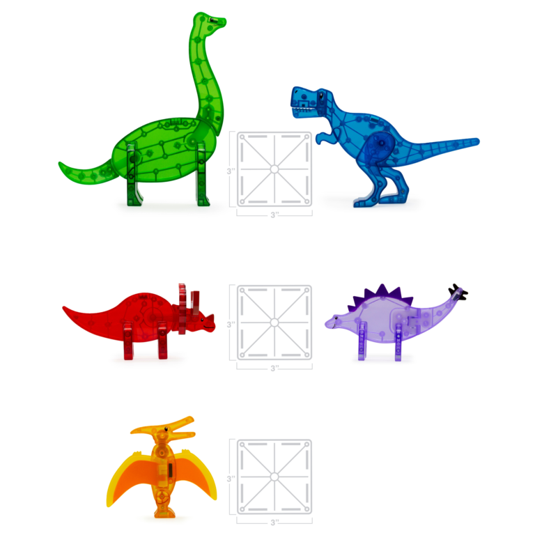 Magna-Tiles Dino figurer