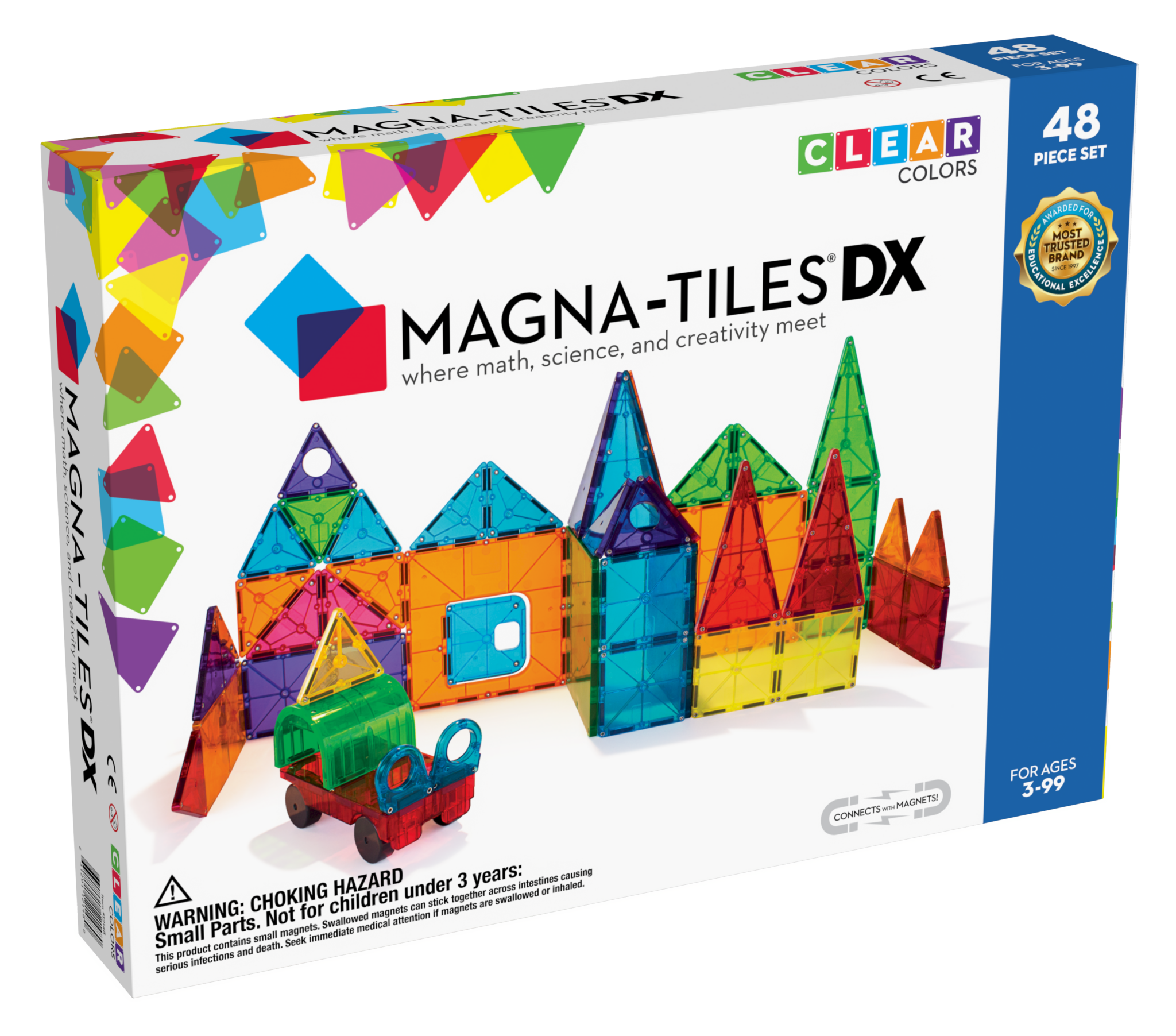 Magna-Tiles Clear Colors 48-dele sæt