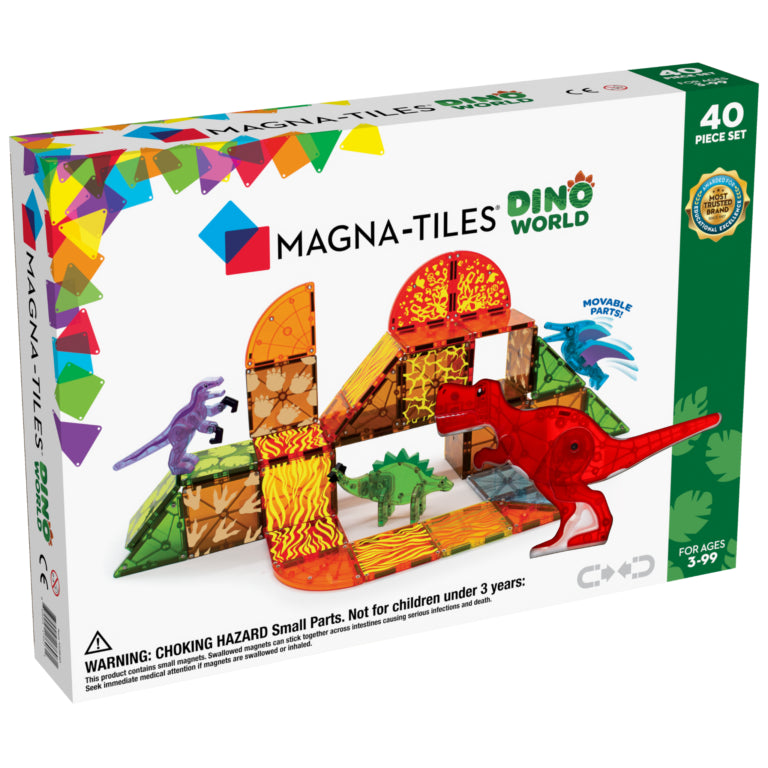 Magna-Tiles Dino World - 40 dele