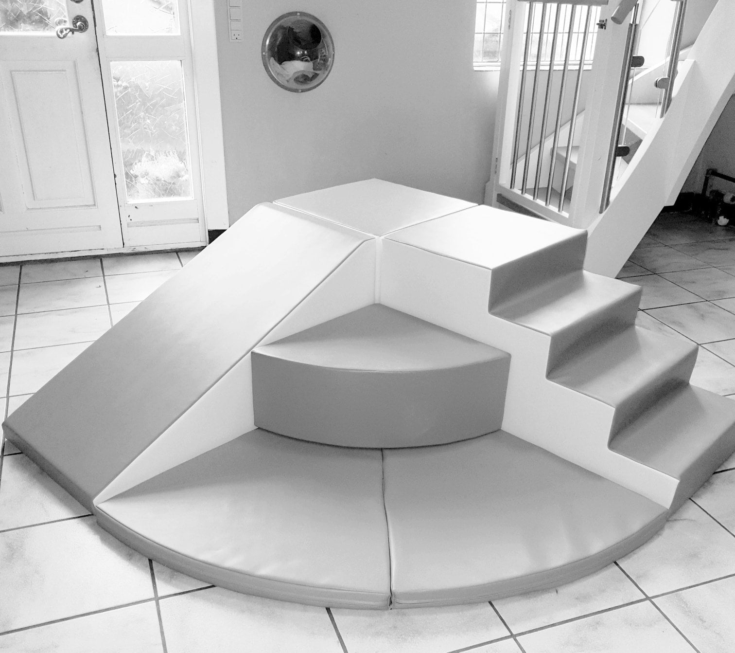 Rutschesæt - NOAH XL - 4-trin Stone grey / Graphite Grey 